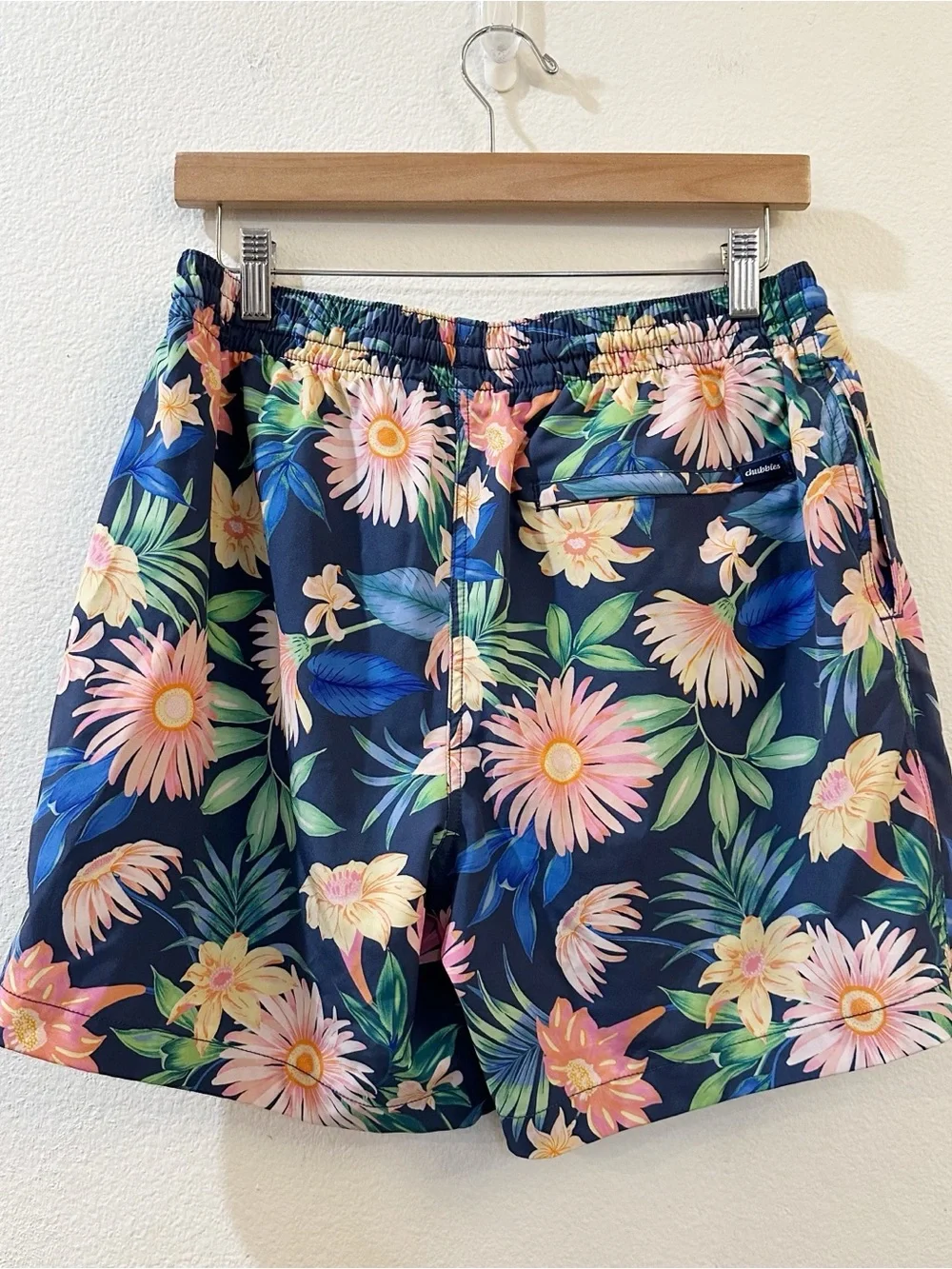 Chubbies Men's The Big Bloomers Classic Swim Drawstring Trunks 5.5” Size Large - Picture 6 of 9